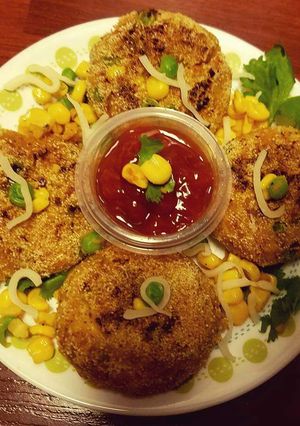 A picture of Corn Banana Cutlet.