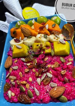 Foto resep Bubur Oat Buah Naga