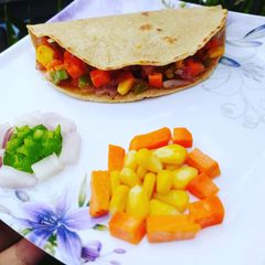 A picture of Veg Quesadilla Mexican Dish.