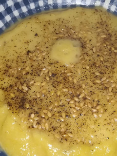 Una foto de Crema de calabacín, zanahoria, puerro y patata