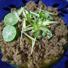 Smokey dum mutton qeema A picture of Smokey dum mutton qeema.