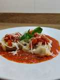 Pasta rellena de pollo(pasta fresca casera)