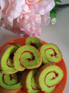 Foto resep Bolu gulung Pandan happy call
