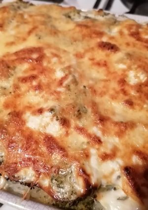 Rakott brokkoli csőben sütve recept fotója