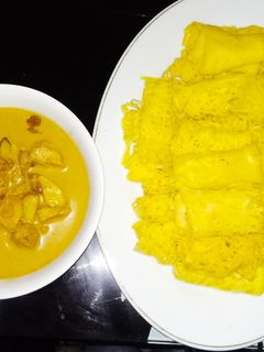Foto resep Roti Jala kuah kari