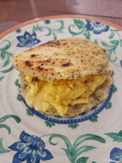 Una foto de Arepas de quinua y chía