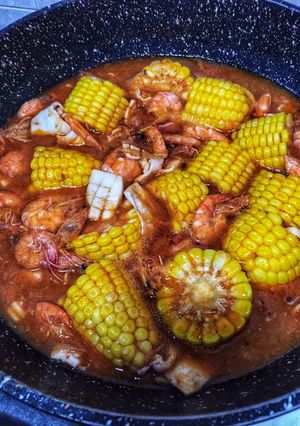 Foto resep Cumi Udang Saus Padang