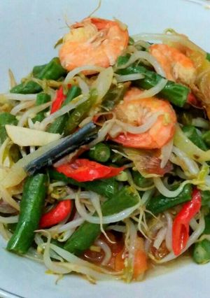 Foto resep Tumis kacang panjang dan tauge