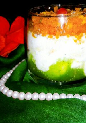 ট্রাই কালার ডেসার্ট (tricolour desert recipe in Bengali) রেসিপির প্রধান ছবি