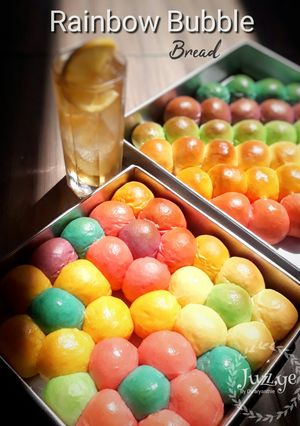 Foto resep 191. RAINBOW BUBBLE BREAD