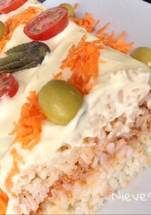 Una foto de Arroz a la primavera
