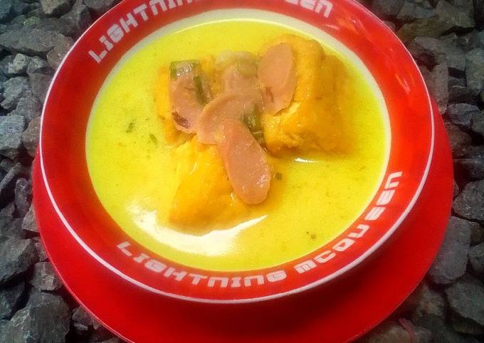 Wajib coba! Cara praktis memasak Sayur santan tahu sosis yang sempurna