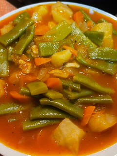 Una foto de Sopa de judías al pimentón