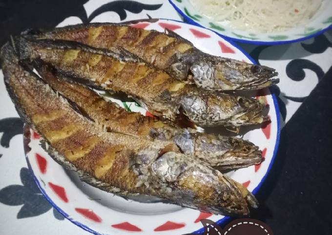 Recipe: Perfect Ikan Gabus Goreng Kemiri