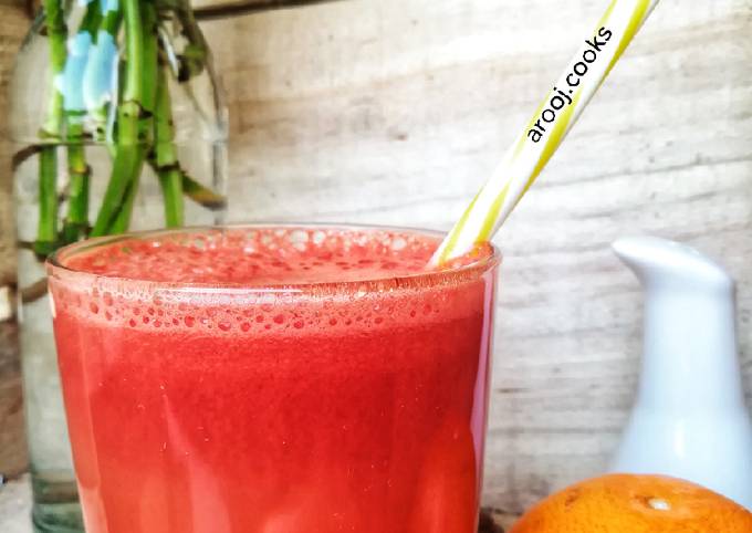 Easiest Way to Prepare Perfect Orange Carrot Juice for Breakfast Recipe