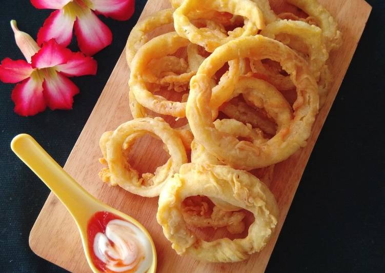 Resep Onion Rings 3 Bahan yang Enak Banget