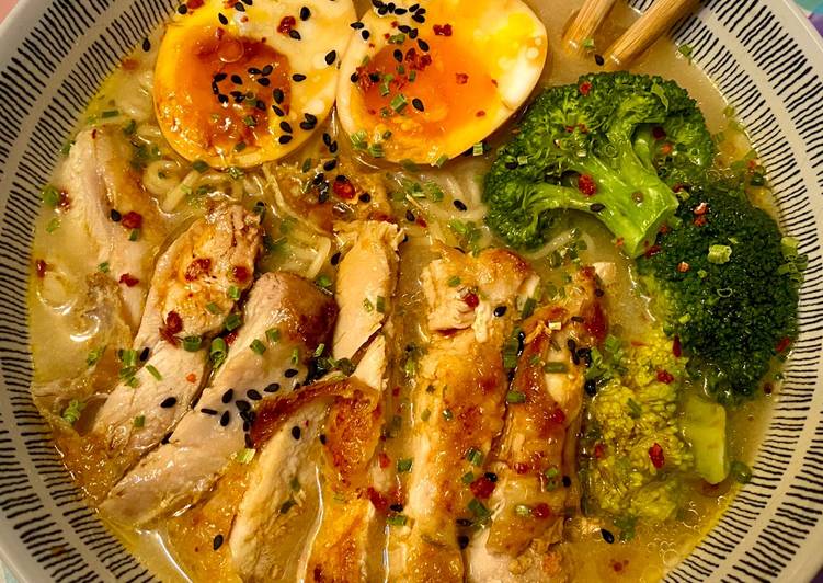Miso Ramen de Pollo crujiente