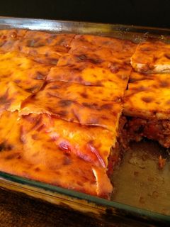 Una foto de Moussaka {receta tradicional griega}