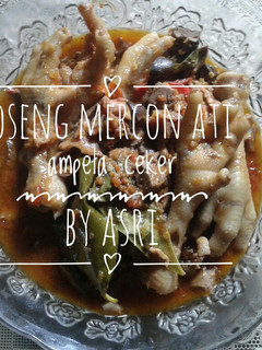 Foto resep Oseng Mercon Ati Ampela Ceker Setan