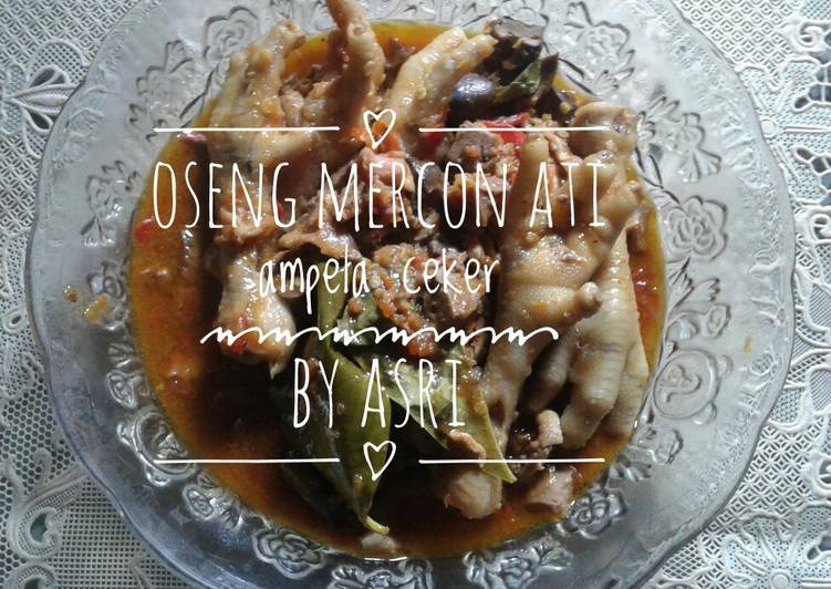Oseng Mercon Ati Ampela Ceker Setan