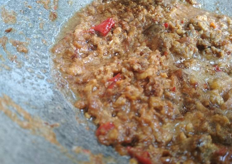 Cara Memasak Sambel tempe busuk simpel Ala Warung