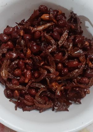 Foto resep Goreng Teri Ikan Kacang / Teri Main Bola
