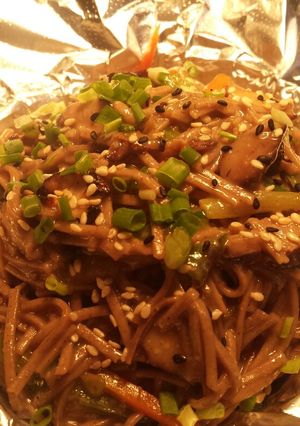 Una foto de Soba de vegetales