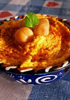 Une photo de Houmous à la patate douce