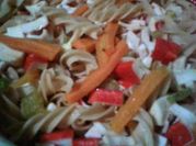 Una foto de pasta de cangrejo