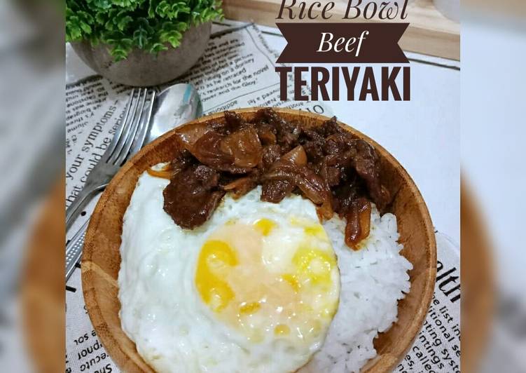 Resep Rice Bowl Beef Teriyaki yang Bikin Ngiler