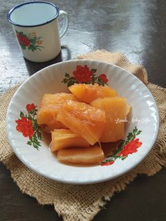 Foto resep Singkong Rebus Gula Merah