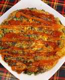 Lá mơ và lá ngải cứu chiên trứng