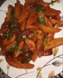 Honey chilli potato
