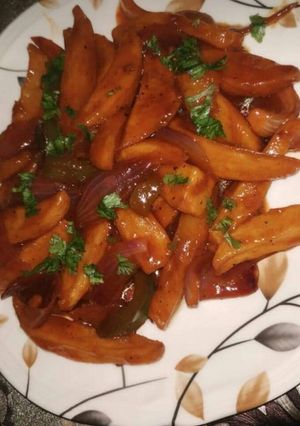 A picture of Honey chilli potato.