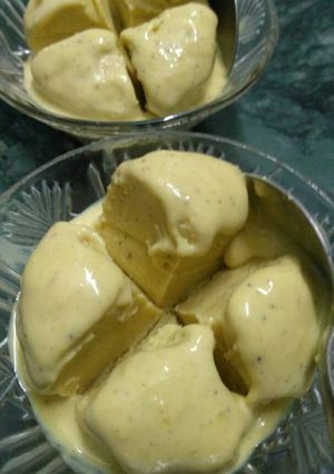 A picture of Kulfi with thandai flavour.