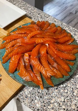Une photo de Saumon gravlax
