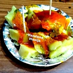 A picture of Sweet Potato (Shakarkand) Chaat.