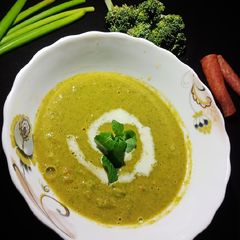 A picture of Broccoli soup.
