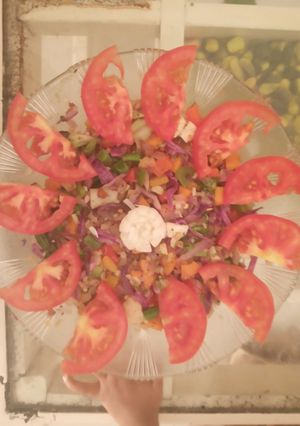 पौष्टिक सलाद (paustik salad recipe in Hindi) रेसिपी मुख्य फोटो