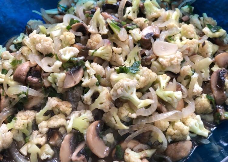Oseng Jamur Kembang Kol