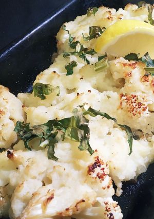 Una foto de Gratinado triple coliflor con ghee... sólo para fanáticos! (sin gluten y sin lactosa)
