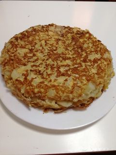 Una foto de Tortilla de patatas sin freír