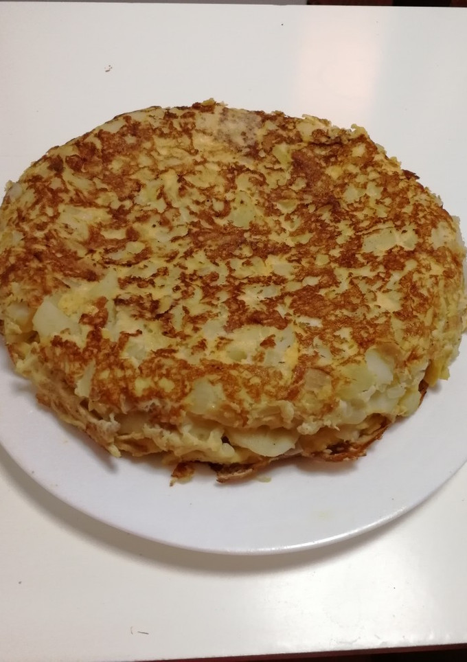 Una foto de Tortilla de patatas sin freír