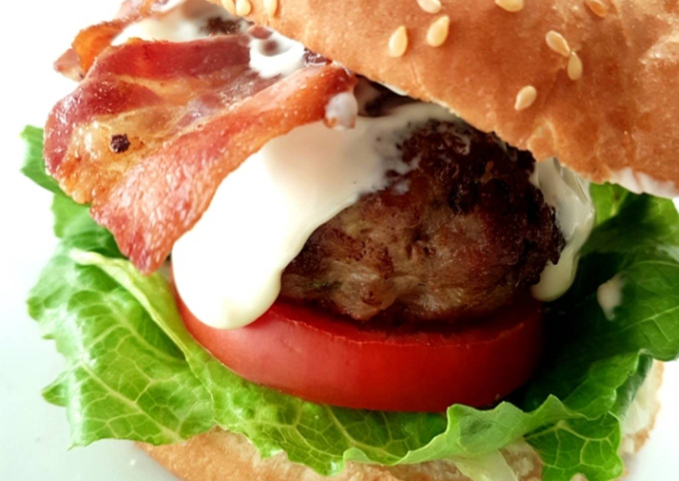 Hamburguesa de ternera rellena de queso azul