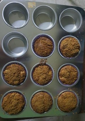 Una foto de Muffins de manzana y canela