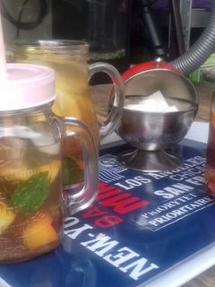 O poză a rețetei Ice tea făcut în casă.