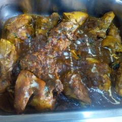 A picture of Chicken curry.