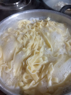 Una foto de Fideos caseros al huevo