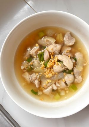 Foto resep Sop ayam hainan