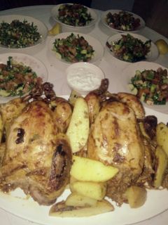 صورة لوصفة دجاج محشي بالفريك